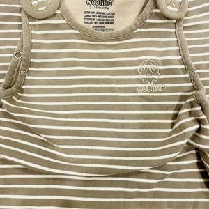 Woolino sleep sack 100% cotton and merino wool .